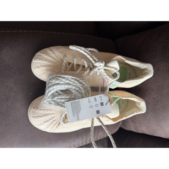 Adidas X S42931 Mens Pharrell Superstar Human Race Primeknit Beige Shoes 5 RARE - Picture 12 of 15